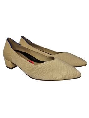 Rothy's The High Point Heels - Women's Size 6 - Beige Comfort Shoes